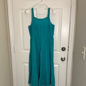 Teal Sleeveless Dress